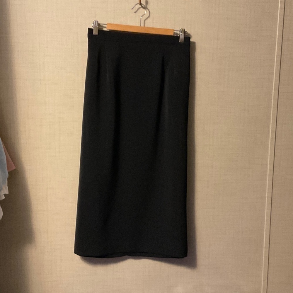 Positive Attitude Classic Black Pencil Skirt